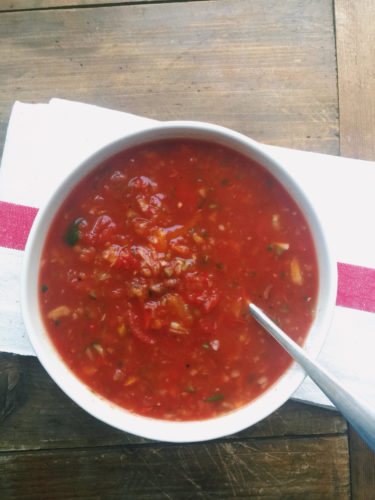 Roasted Tomatoes  Deepen Gazpacho Flavor